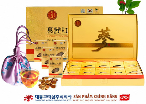 Hồng Sâm Khô Thái Lát